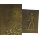 Siegerplakette 1900 - Siegerplakette für die Olympischen Spiele 1900 in Paris. Mit Gravur: „