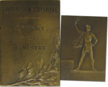 Winner's Medal: Olympic Games 1900. - „Education Physique. Offert par le Ministre“. Bronze, Size 6.1