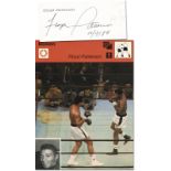 Patterson, Floyd - (1935-2006) Blancobeleg (datiert 10/9/84) mit Originalsignatur von Floyd