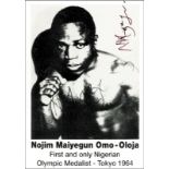 Maiyegun, Nojim - (1944) Autogrammkarte mit original Signatur von Nojim Maiyegun (NGR).