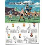 Sammelbilder-Niemeijer - Onze Voetbalclubs. - Sammelalbum mit 78 farbigen Clubemblemen (komplett)