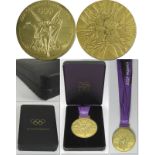 Siegermedaille 2012 - Original Siegermedaille der Olympischen Spiele London 2012 für den 1.Platz