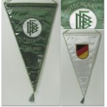 DFB-Spielwimpel 1990 - Offizieller DFB Spielwimpel „Olympiamannschaften BR Deutschland - CSFR