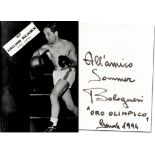 Bolognesi, Aureliano - (1930-2018) S/W-Reprofoto mit original Signatur von Aureliano Bolognesi (ITA)