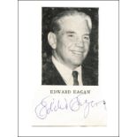 Eagan, Eddie - (1897-1967) Magazinfoto (8,5x5,5 cm) mit Originalsignatur von Edward Patrick