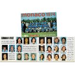 Sammelbilder-Gente - Monaco 1974. Album di Gente. - Seltenes italienisches Sammelbilderalbum zur