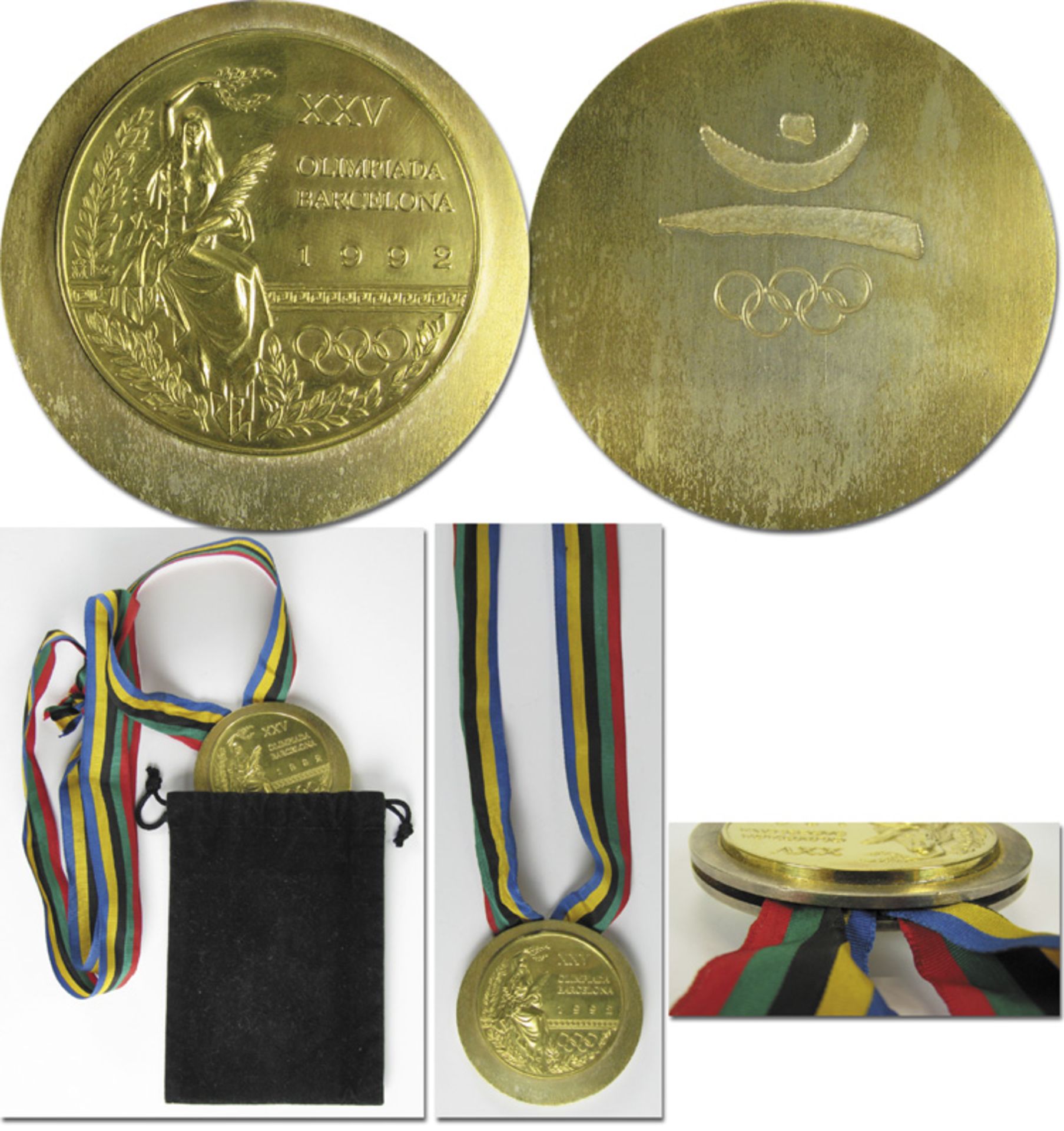 Olympic Games Barcelona 1992. Gold Winner's medal - Original gold medal from the Olympic Games in Ba