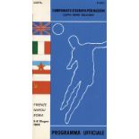 Programm EM1968 - Offizielles Programm der Europameisterschaft 1968 in Italien. -