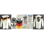 DFB - Trikot 1988 - Original match worn Spielertrikot von Deutschland mit der Rückennummer 5.