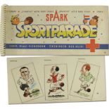 Sammelbilder-Spark - Sportparade. - Sammelalbum mit 149 farbigen Sportler-Karikaturen (komplett),