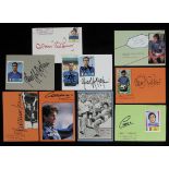 Weltmeister 1982 - 9 original Autographen der Weltmeister 1982 Italien auf Karteikarten, 15x10 cm. -