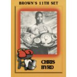 Byrd, Chris - Sammelkarte (Brown´s Boxing Cards) mit orginal Signatur von Chris Byrd (USA).