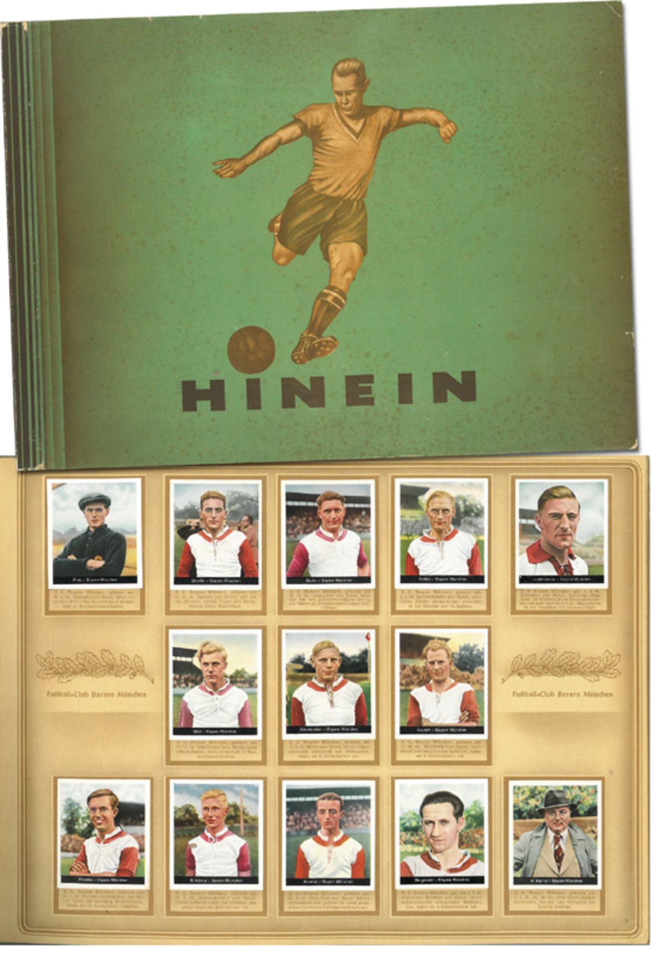 German Football Sticker from 1937. Hinein - 