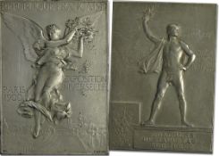 Olympic Games Paris 1900. Winner´s Medal - The front shows „Republic Francaise. Exposition Universel