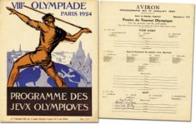 Olympic Games Paris 1924 Official Programm Rowing - Official daily programme VIIIth Olympiade Paris 