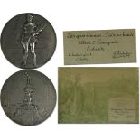 Siegermedaille 1920 - Silber-Siegermedaille von den VII. Olympischen Spielen 1920 in Antwerpen. (