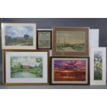 Various decorative paintings & prints.