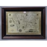 “The Royal geographical Society Silver Map” (etched in sterling silver & decorated with 24 carat