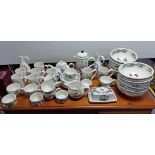 Eighty tems of Portmeirion “Botanic Garden” pattern tea, coffee & kitchenware.