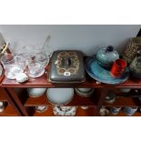 Various items of decorative china, pottery, glassware, etc.