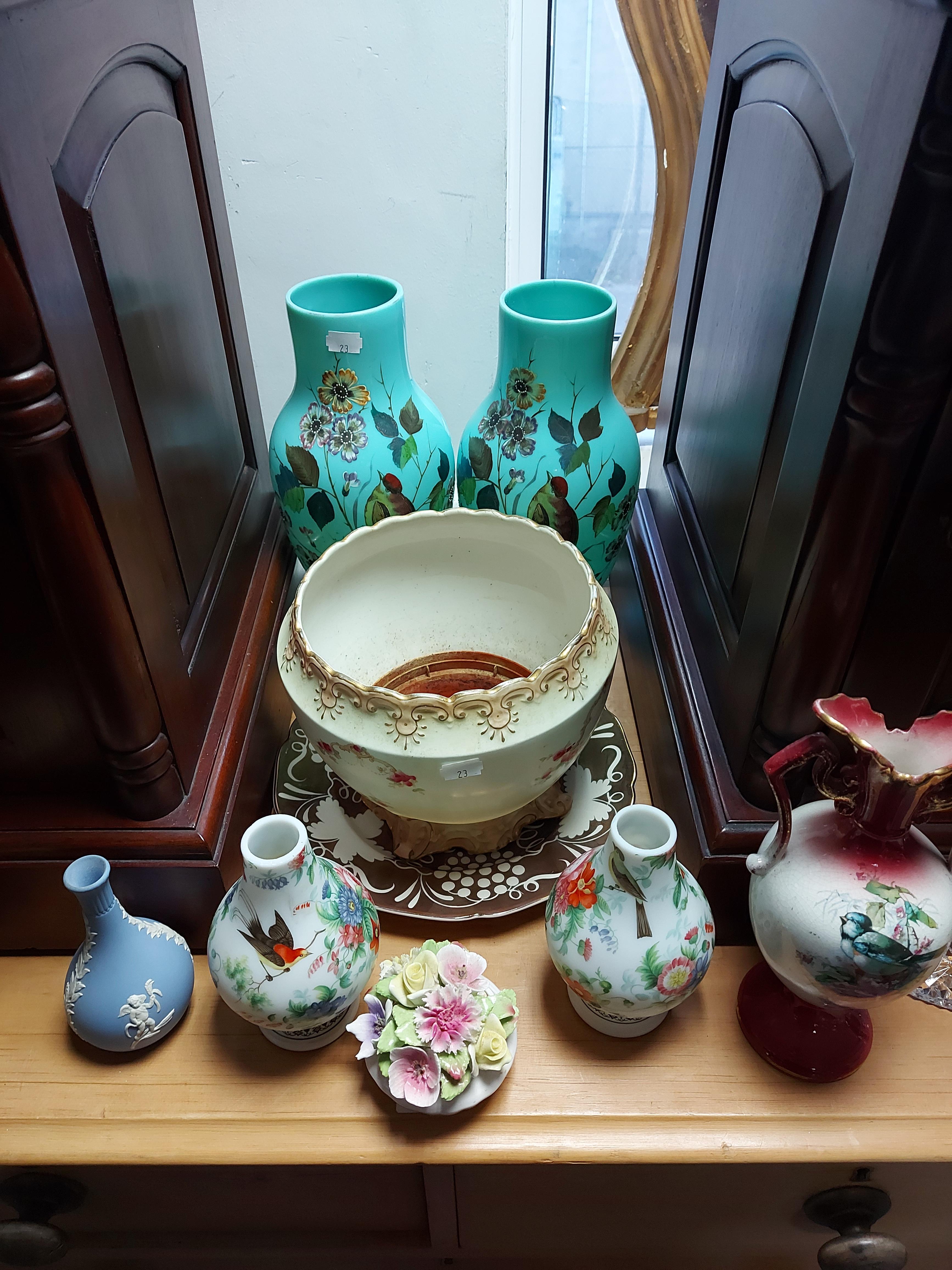 Various items of decorative china, pottery, & glassware, part w.a.f. - Image 2 of 5