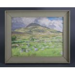 STEPHEN BONE (1904-1958). “Cashel, Connemara”. Signed & inscribed lower left; oil on panel: 10¾” x