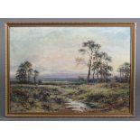 J. BARCLAY (HORACE HAMMOND, 1842-1926) “A Surrey Common”. Signed lower right & inscribed verso;