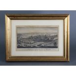 A 19th century engraving “A Prospective View of the City of Bath”, Engraved for the