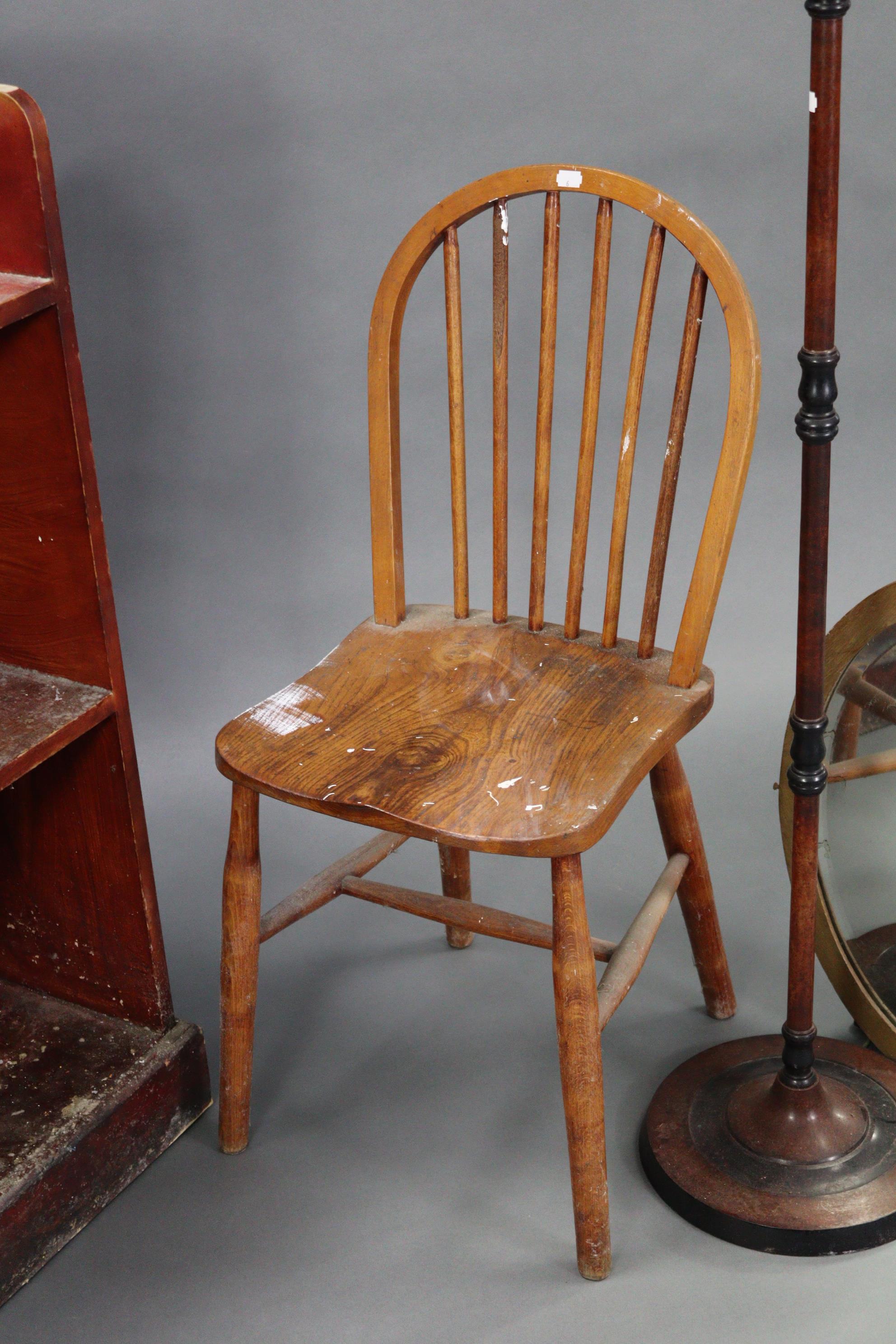 A pine tray-top three-tier standing open bookcase on plinth base, 25¼” wide x 39¾” high x 12½” deep; - Image 3 of 4