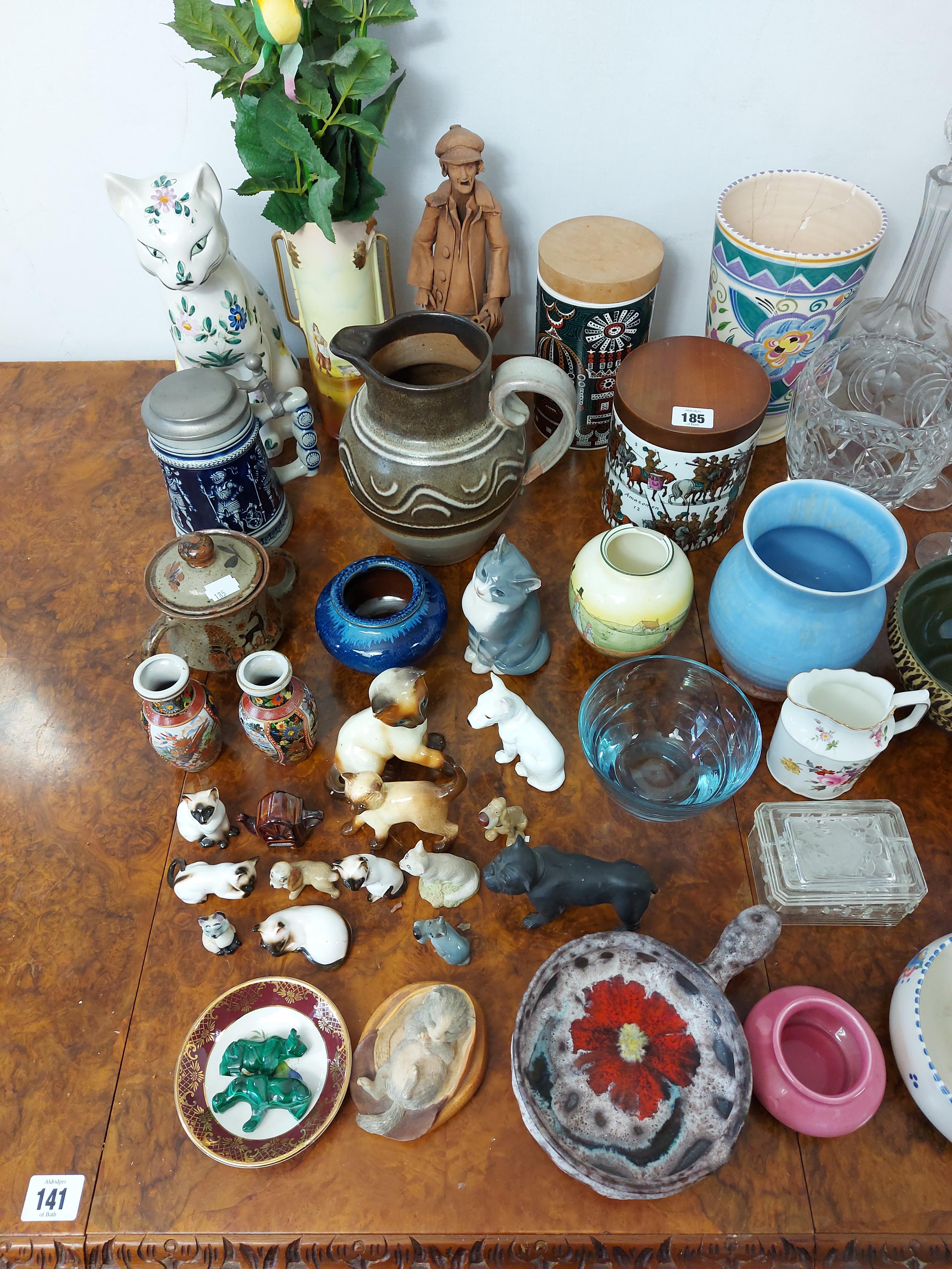 Various items of decorative china, pottery, & glassware, part w.a.f. - Image 4 of 4