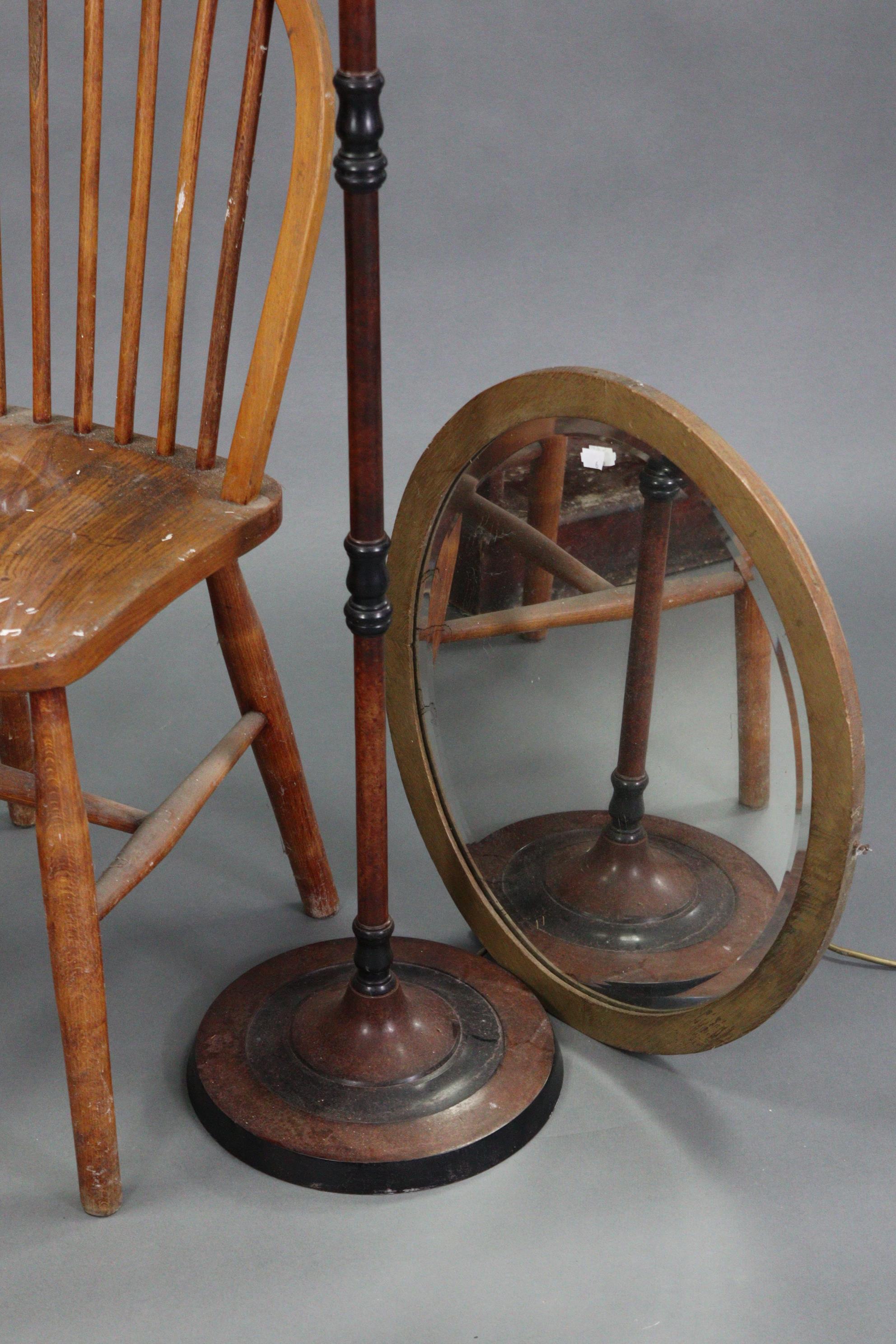 A pine tray-top three-tier standing open bookcase on plinth base, 25¼” wide x 39¾” high x 12½” deep; - Image 4 of 4