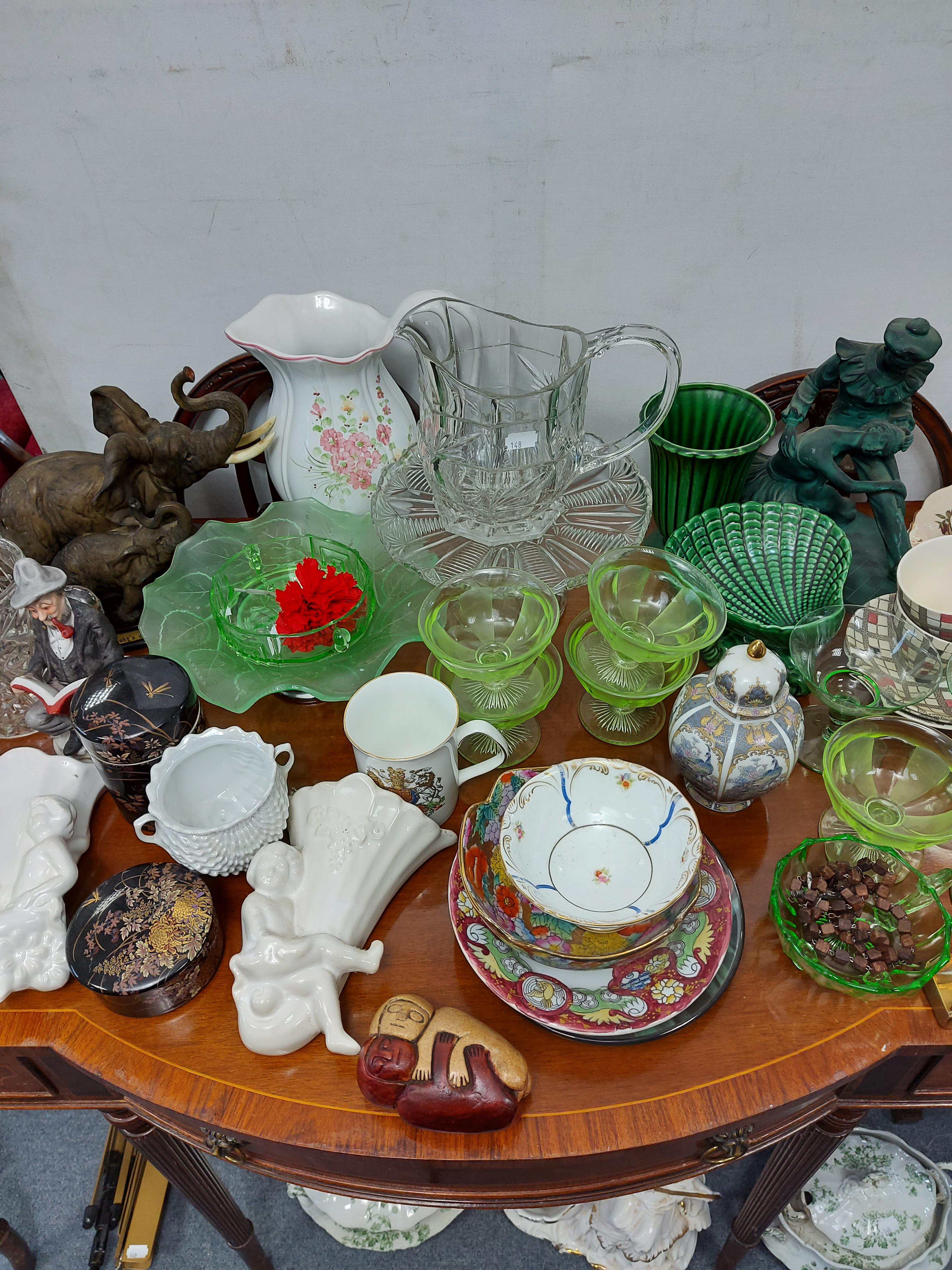 Various items of decorative china, pottery, glassware, etc., part w.a.f. - Image 3 of 8