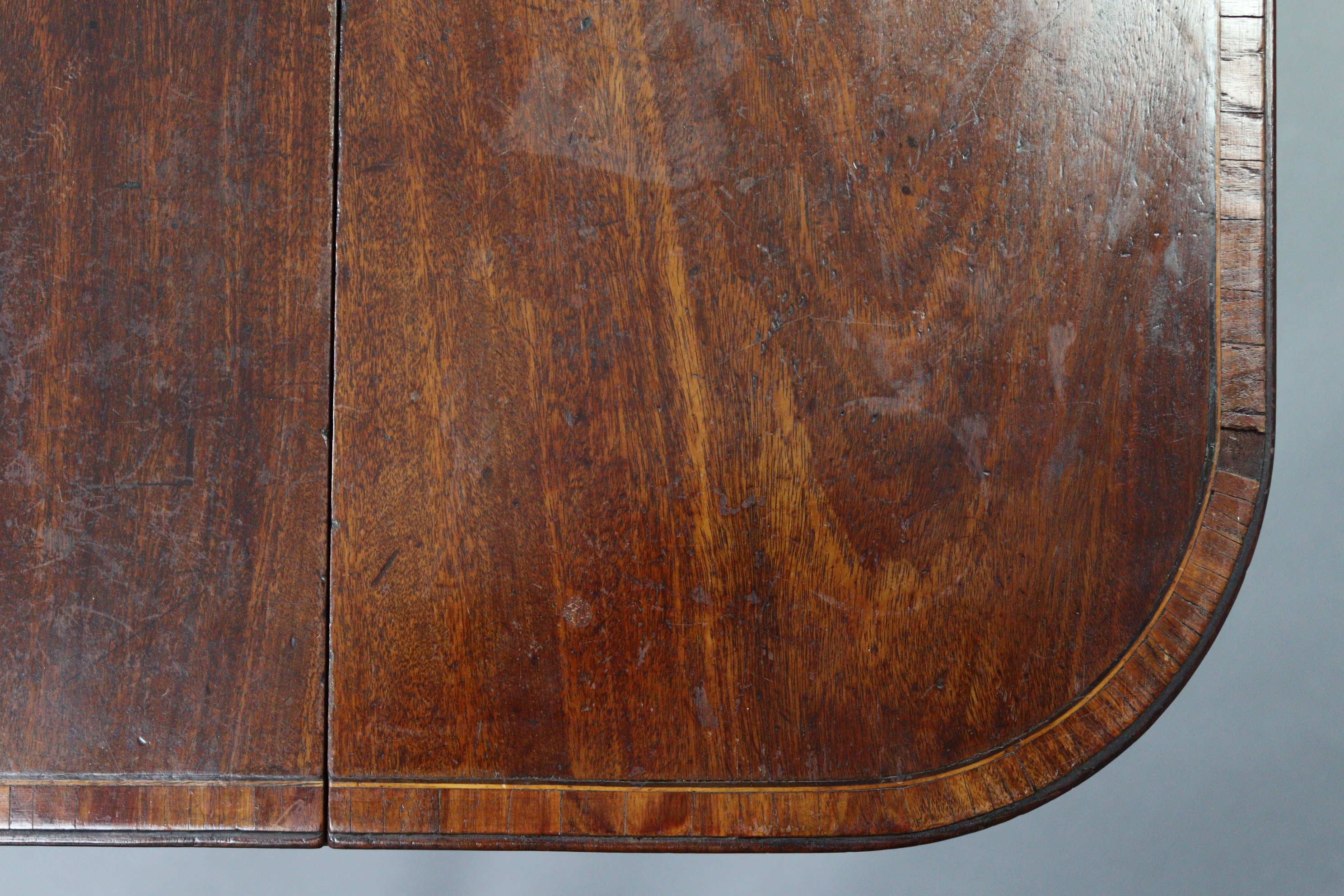 A 19th century mahogany crossbanded Pembroke table fitted drawer to either end, & on square - Image 8 of 13