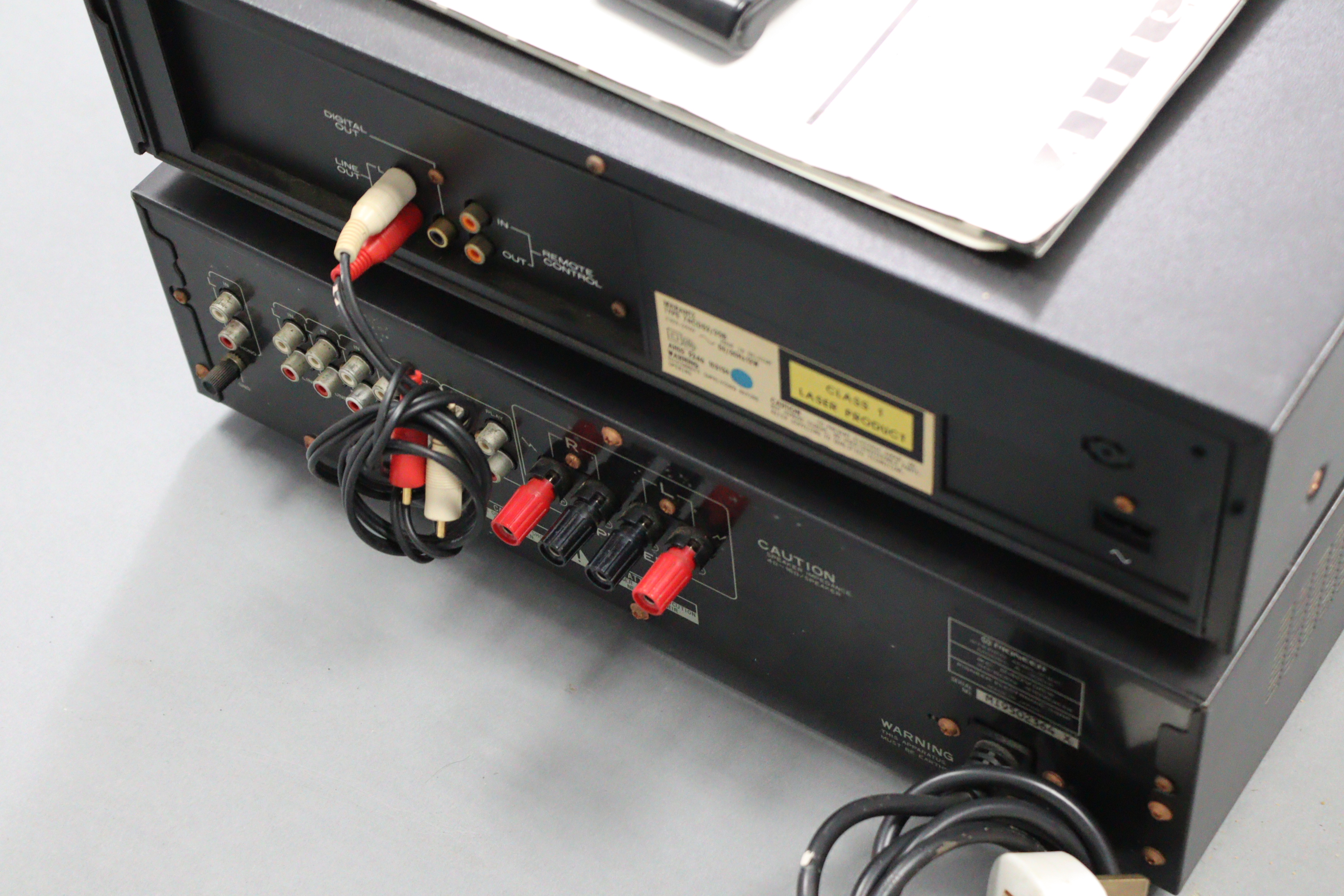A Marantz CD player with remote control; & a Pioneer Integrated Stereo Amplifier, both w.o. - Image 2 of 2