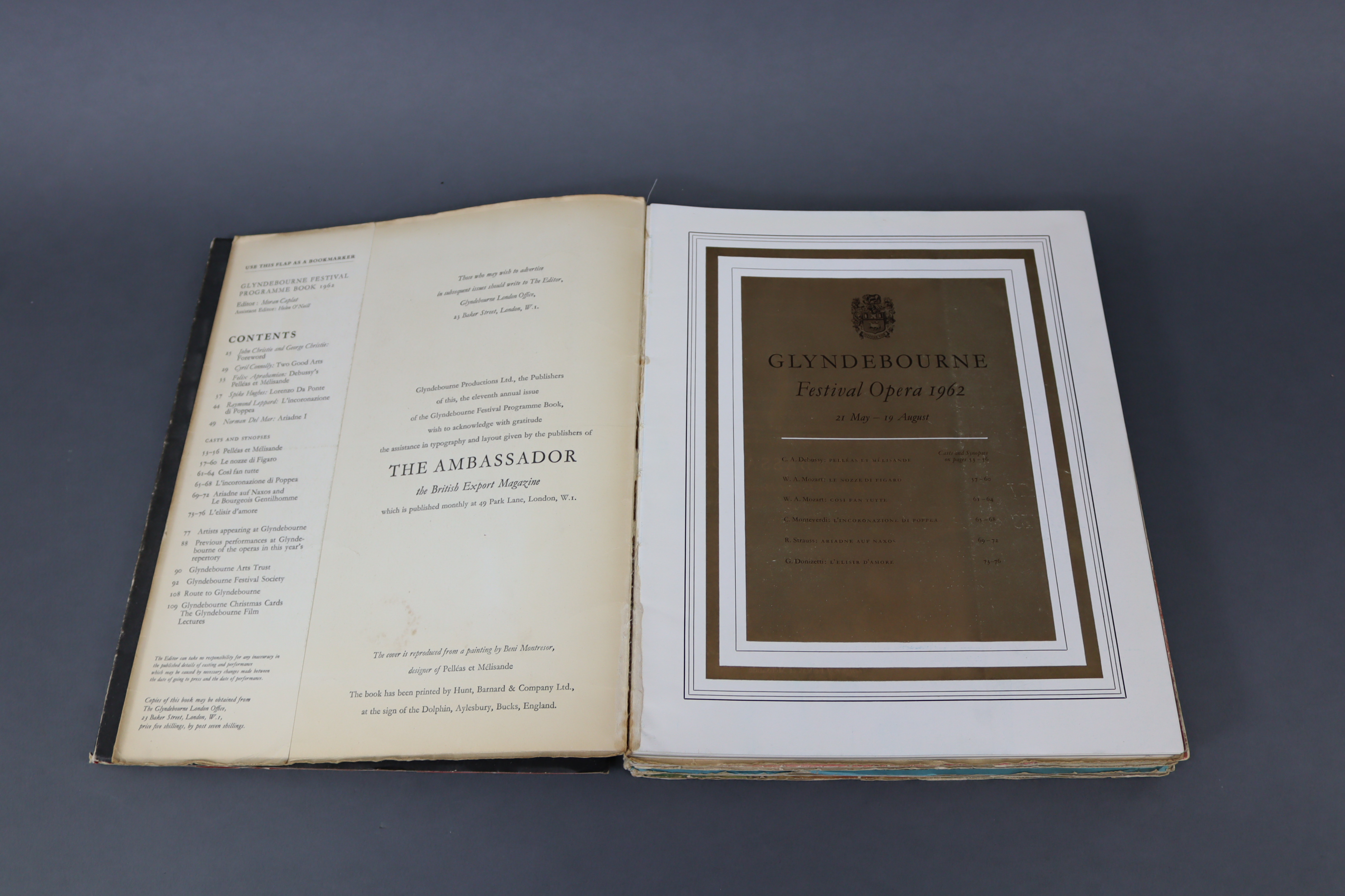Six “Glyndebourne Festival Opera” programme books (1957, 1959, 1962, 1964, 1966, & 1968); together - Image 5 of 8