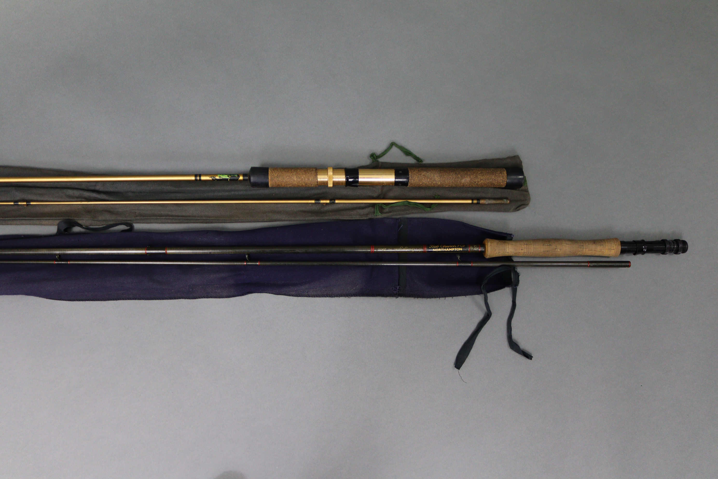 A Bob Church & Co. of Northampton 9’11” two-piece carbon #8/9 fly fishing rod; & another two-piece - Image 3 of 6