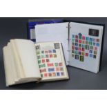 A collection of GB & foreign stamps in two albums.