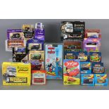 Approximately forty various scale models by Matchbox, Corgi, & others, boxed & unboxed; & a Tiger