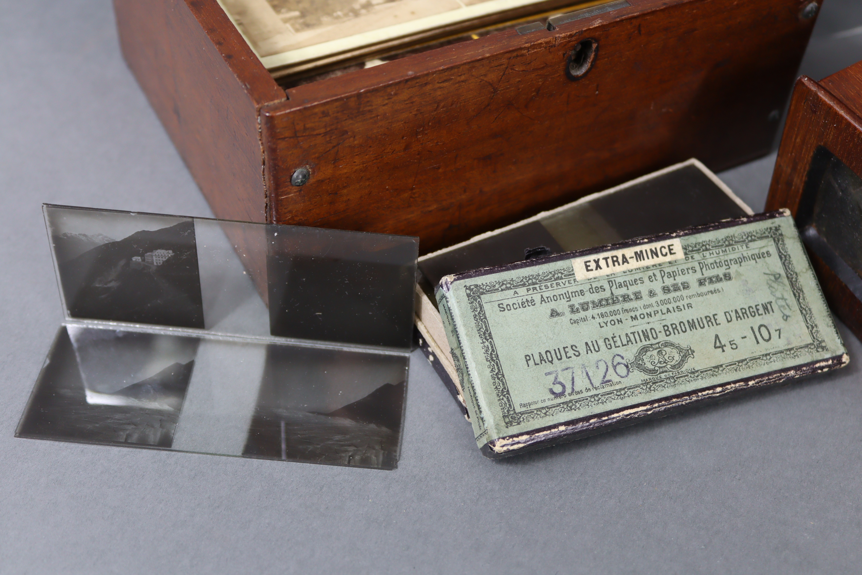 Four stereo-card viewers; a stereo-card storage box; & a quantity of stereoview cards. - Image 7 of 8