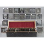 A quantity of assorted magic lantern slides.