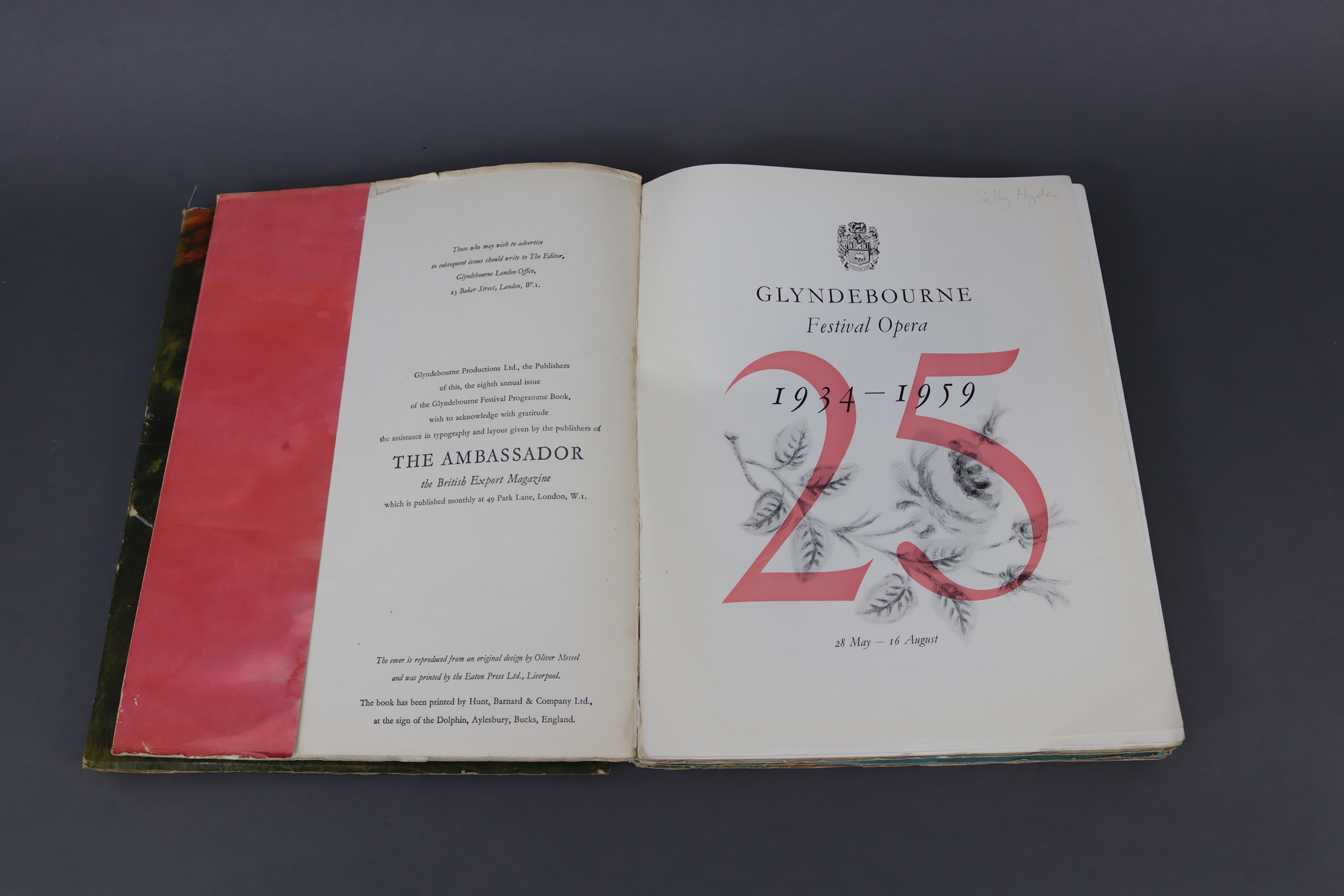 Six “Glyndebourne Festival Opera” programme books (1957, 1959, 1962, 1964, 1966, & 1968); together - Image 4 of 8