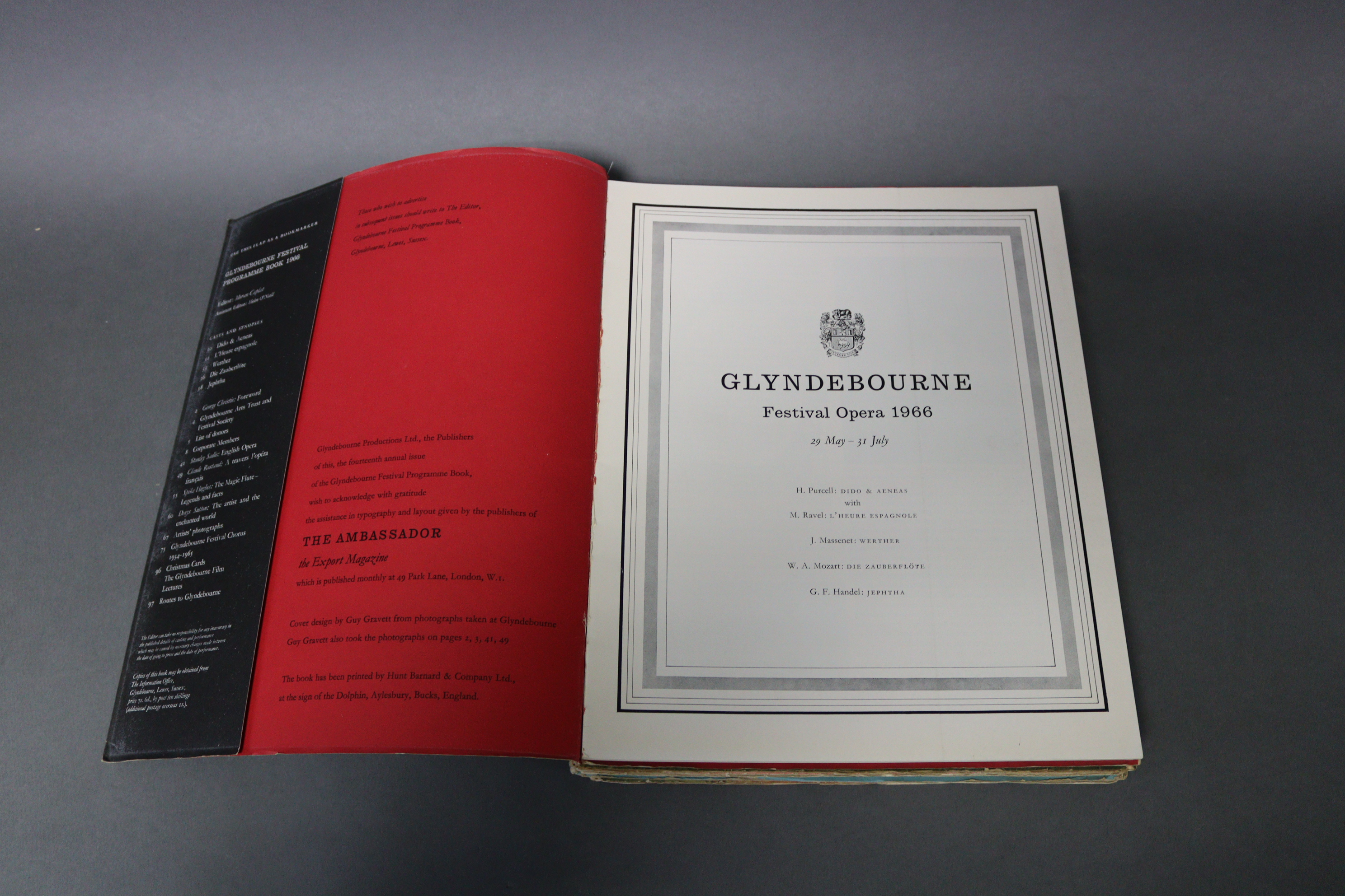Six “Glyndebourne Festival Opera” programme books (1957, 1959, 1962, 1964, 1966, & 1968); together - Image 8 of 8