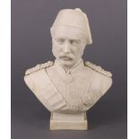 A late 19th century W. H. Goss parian bust “Gordon”, 7½” high.