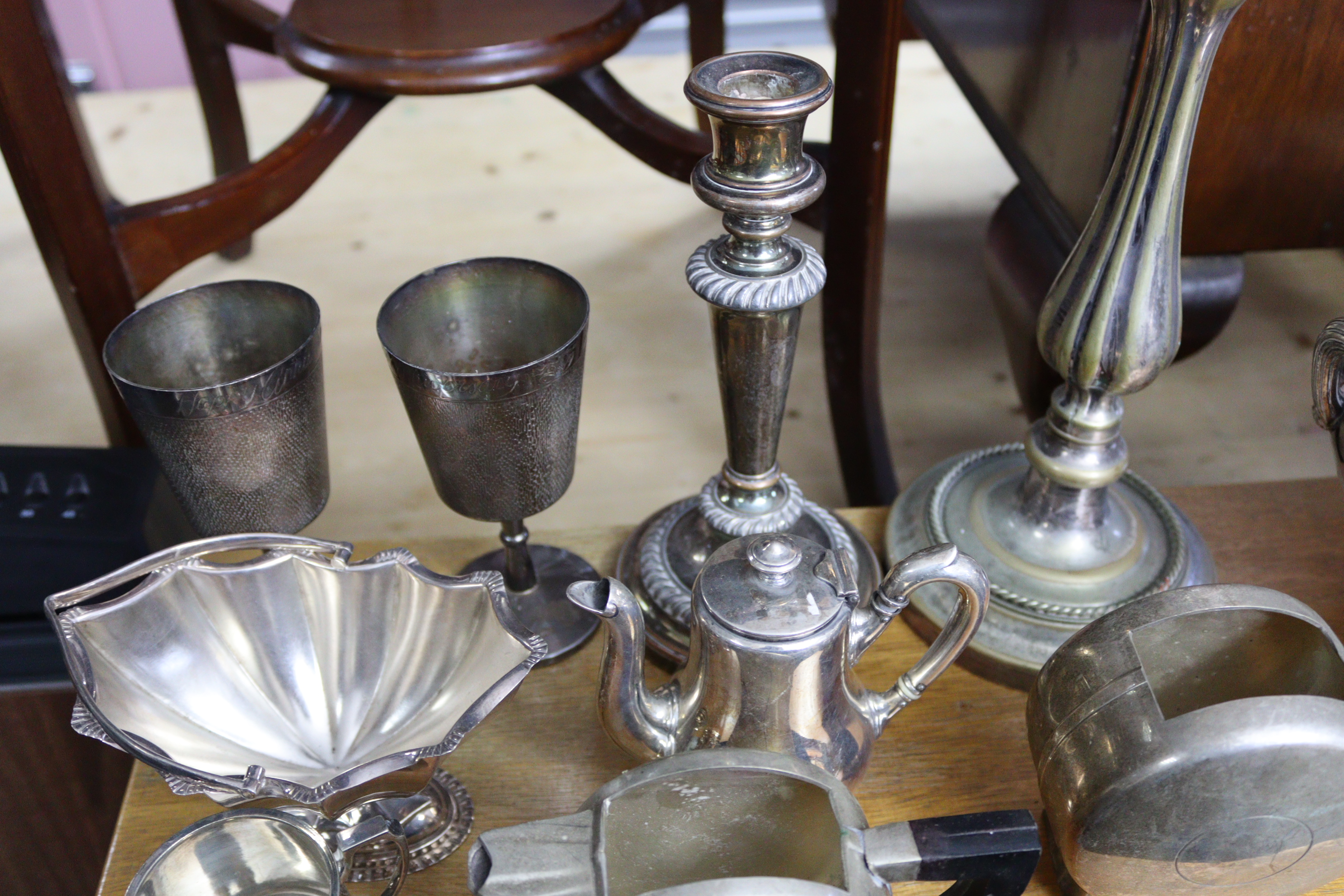 Various items of plated ware. - Image 4 of 6