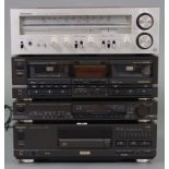 A Technics compact disc player (SL-P570), with remote control; a ditto stereo tuner (ST-G570L); a