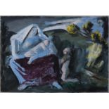 BERNARD MENINSKY (1891-1950). A figure study titled: “The Mother”, inscribed on Exhibition label