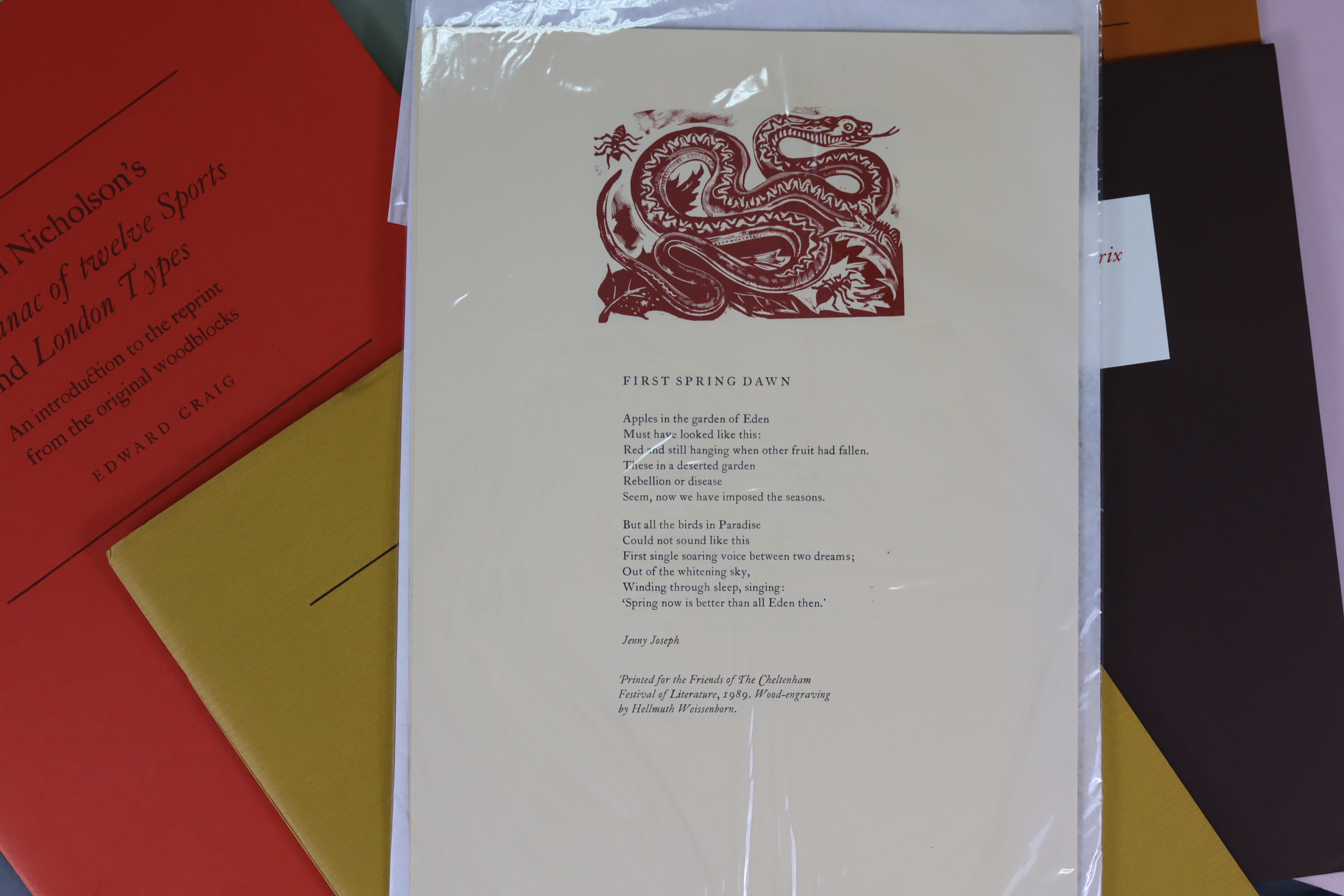 WHITTINGTON PRESS: HEANEY, Seamus (and others); “The Four Elements”, 1991, a folder produced for the - Image 3 of 4