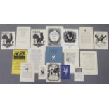 GOLDEN COCKEREL PRESS: A collection of Prospectus/Book-lists for 1928; 1929; Spring 1930; 1931;