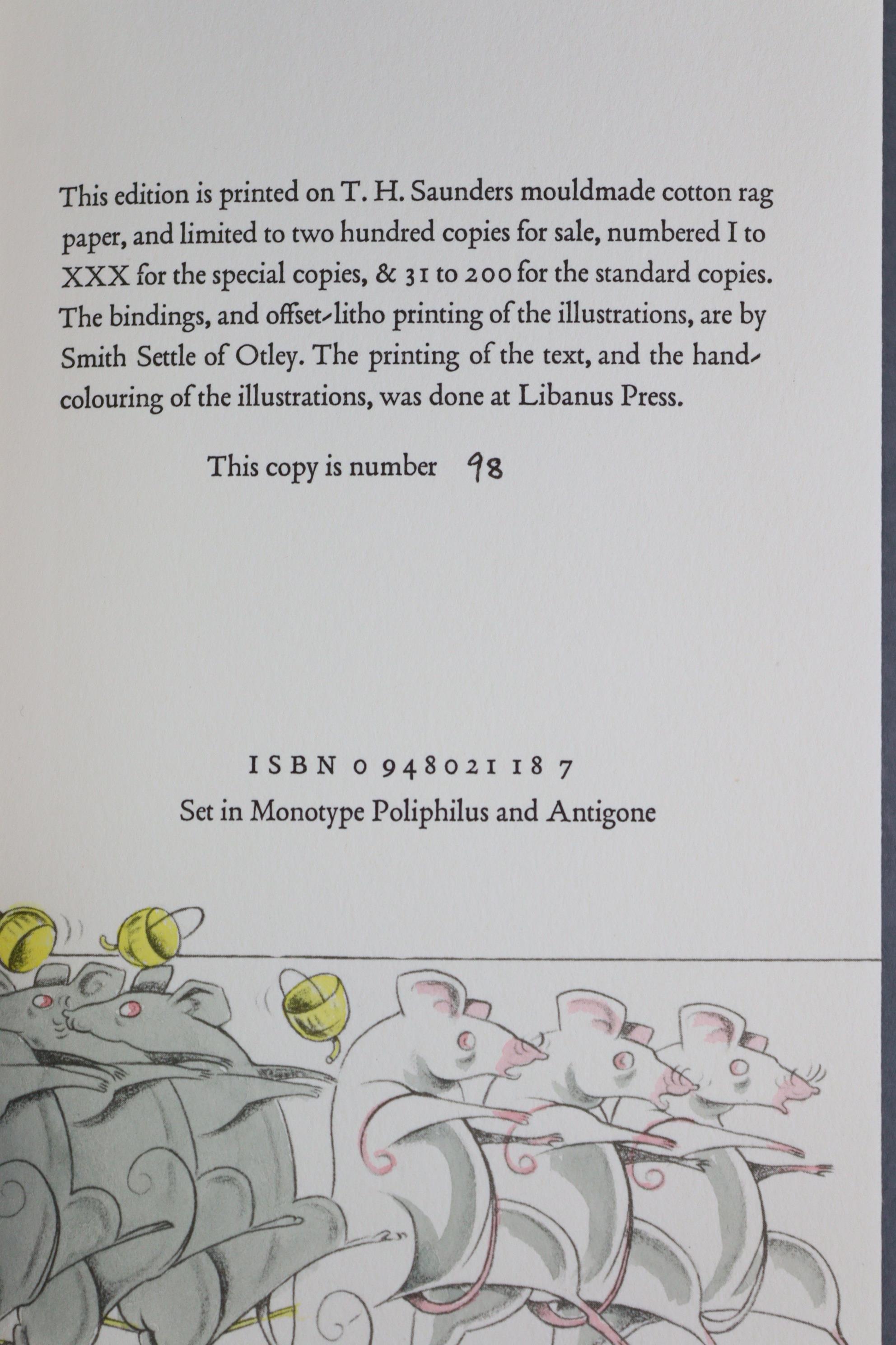 LIBANUS PRESS: “The Battle of The Frogs & Mice”, 1988, illustrated by Fiona Macvicar, transl. by - Image 6 of 6