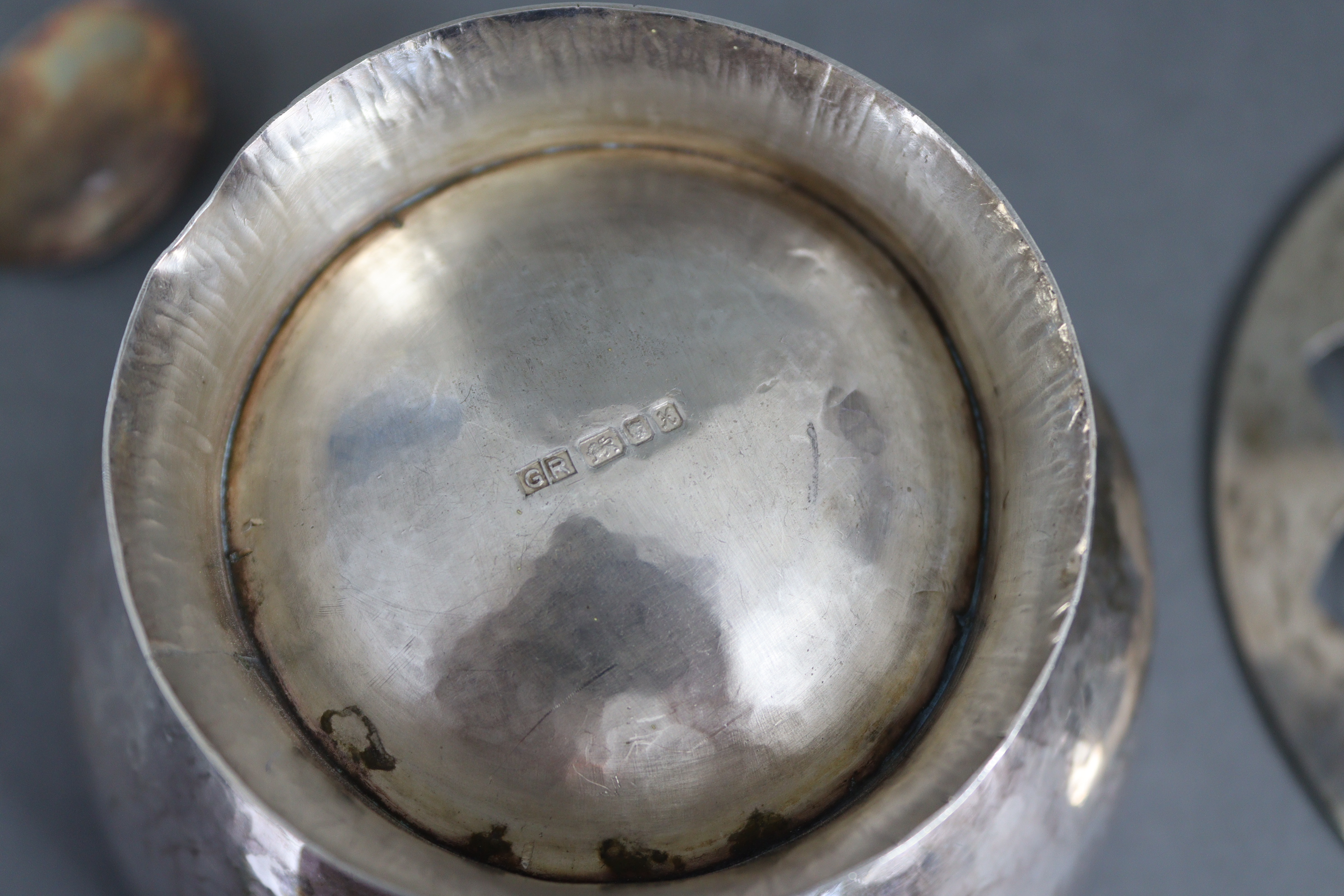 A collection of modern silver items, all made by a “G. Reddyhoff”, comprising: a circular bowl - Image 6 of 20